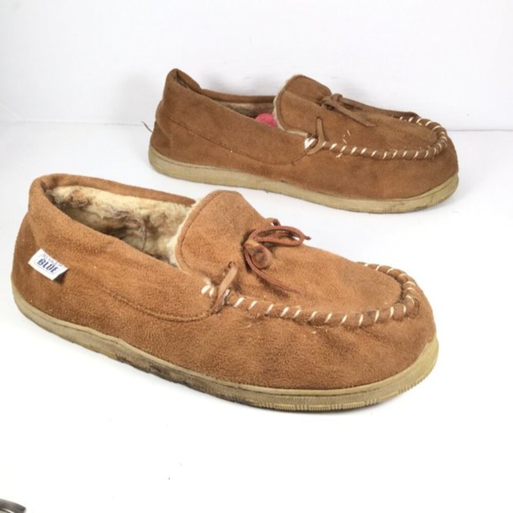 Rugged Blue Brown Loafers Size 10